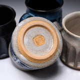 MARUKO Seto Ware Mug Cup - Carved Ridges Beige / 瀬戸焼 マグカップ
