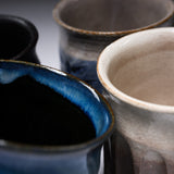 MARUKO Seto Ware Mug Cup - Carved Ridges Beige / 瀬戸焼 マグカップ