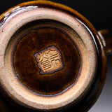 MARUKO Seto Ware Mug Cup - Carved Ridges Caramel / 瀬戸焼 マグカップ