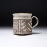MARUKO Seto Ware Mug Cup - Branch Carving Beige / 瀬戸焼 マグカップ