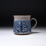 MARUKO Seto Ware Mug Cup - Branch Carving Blue / 瀬戸焼 マグカップ