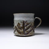 MARUKO Seto Ware Mug Cup - Branch Carving Grey / 瀬戸焼 マグカップ