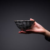 MARUKO Seto Ware Rice Bowl - Brushstrokes  / 瀬戸焼 お茶碗