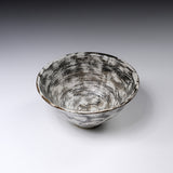 MARUKO Seto Ware Rice Bowl - Brushstrokes  / 瀬戸焼 お茶碗