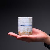 Mino ware Japanese Sushi Yunomi Teacup 160 ml - Sand Beach / 寿司湯呑み