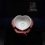 INOME Heart Handmade Matcha Bowl - Hanadama : 花珠 / 小野 穣 猪目茶碗