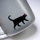 CYAMEKKE Cat Mug Cup - Black / ネコのマグカップ