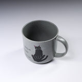 CYAMEKKE Cat Mug Cup - Black / ネコのマグカップ
