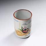 Mino ware Japanese Sushi Yunomi Teacup 270ml - Assort Sushi / 寿司湯呑み