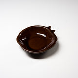 Wakasama Kiln Apple Plate Brown - 12 cm / わかさま陶芸