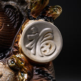 Shigaraki Ware Lucky Raccoon Ornament - 31 cm / 信楽焼 たぬき