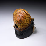 Shigaraki Ware Lucky Raccoon Ornament with Sake Bottole - 17 cm / 信楽焼 たぬき