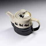 Mino ware Teapot 490ml - Black Cat / 黒猫ティーポット