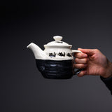 Mino ware Teapot 490ml - Black Cat / 黒猫ティーポット