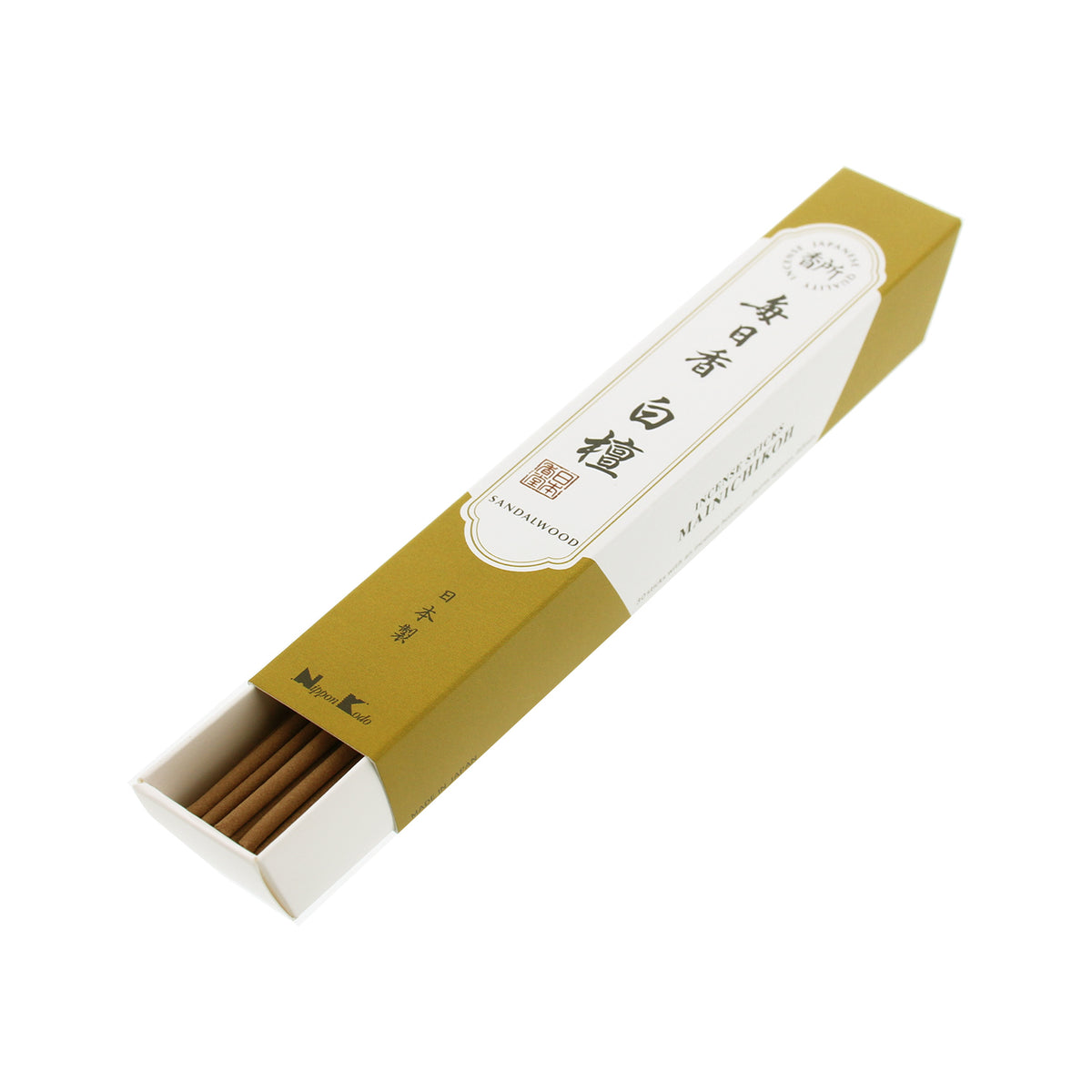 SHIN MAINICHI-KOH Sandalwood Long Stick by Nippon Kodo, Japanese Quality Incense, Since 1575 SHIN MAINICHI-KOH Sandalwood Long Stick by Nippon Kodo, Japanese Quality Incense, Since 1575