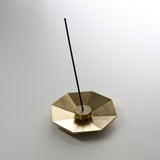 NOUSAKU Brass Incense Holder Plate - Octagon / 能作 香立て