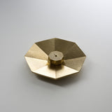 NOUSAKU Brass Incense Holder Plate - Octagon / 能作 香立て