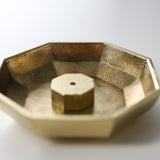 NOUSAKU Brass Incense Holder Bowl - Octagon / 能作 香立て