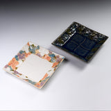 MARUKO Seto Ware Flower Square Plate - 2 Options / 瀬戸焼 浅皿
