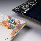 MARUKO Seto Ware Flower Square Plate - 2 Options / 瀬戸焼 浅皿