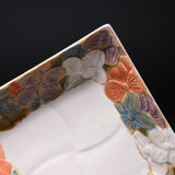 MARUKO Seto Ware Square Flower Small Plate - 2 Options / 瀬戸焼 取皿