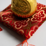 Nousaku Brass Ornament - Fuku Daruma - Gold / 能作 真鍮だるま