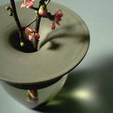 Sugahara Handmade Glassworks - Artemis Humidifying Flower Vase - Forest Green / 菅原工芸硝子 Sghr