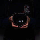 INOME Heart Handmade Matcha Bowl - Gen : 玄 / 小野 穣 猪目茶碗