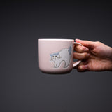 MoiNEKO Cat Mug Cup - Pink / ネコのマグカップ