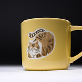 MoiNEKO Cat Mug Cup - Yellow / ネコのマグカップ