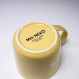 MoiNEKO Cat Mug Cup - Yellow / ネコのマグカップ