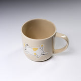MoiNEKO Cat Mug Cup -  Beige / ネコのマグカップ