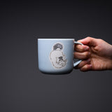 MoiNEKO Cat Mug Cup -  Blue / ネコのマグカップ