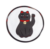 Maneki-neko Cat Plate - Two Colour Options / にゃんこの豆皿
