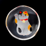 Maneki-neko Cat Plate - Two Colour Options / にゃんこの豆皿