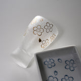 Mizore Sake Glass with Saucer Gift Set - Sakura / こぼし酒 桜