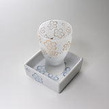 Mizore Sake Glass with Saucer Gift Set - Sakura / こぼし酒 桜