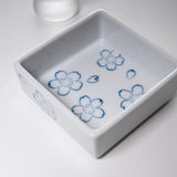 Mizore Sake Glass with Saucer Gift Set - Sakura / こぼし酒 桜