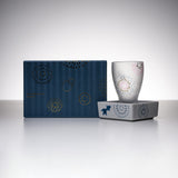 Mizore Sake Glass with Saucer Gift Set - Fireworks / こぼし酒 花火