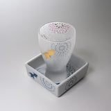 Mizore Sake Glass with Saucer Gift Set - Fireworks / こぼし酒 花火