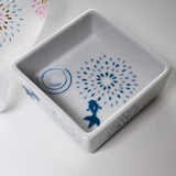 Mizore Sake Glass with Saucer Gift Set - Fireworks / こぼし酒 花火