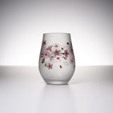 Mizore Finish Flower Glass Cup - Sakura / みぞれグラスカップ 桜