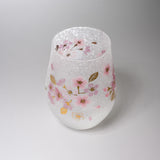 Mizore Finish Flower Glass Cup - Sakura / みぞれグラスカップ 桜