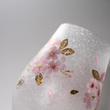 Mizore Finish Flower Glass Cup - Sakura / みぞれグラスカップ 桜