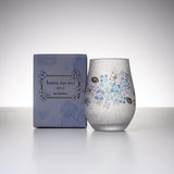 Mizore Finish Flower Glass Cup - Hydrangea / みぞれグラスカップ 紫陽花
