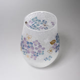 Mizore Finish Flower Glass Cup - Hydrangea / みぞれグラスカップ 紫陽花