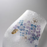 Mizore Finish Flower Glass Cup - Hydrangea / みぞれグラスカップ 紫陽花