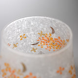 Mizore Flower Glass Cup - Osmanthus / みぞれグラスカップ 金木犀