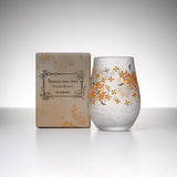 Mizore Flower Glass Cup - Osmanthus / みぞれグラスカップ 金木犀