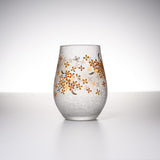 Mizore Flower Glass Cup - Osmanthus / みぞれグラスカップ 金木犀
